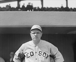 Babe Ruth, Major League Baseball Player, Boston Red Sox, Portrait, National Photo Company, 1919