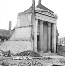 Ruins of Exchange Bank, Main Street, Richmond, Virginia, by George N. Barnard, April 1865