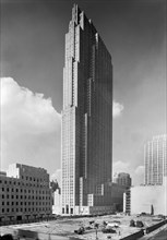 RCA Building, Rockefeller Center under Construction, New York City, New York, USA, Samuel H. Gottscho, Gottscho-Schleisner Collection, September 1933