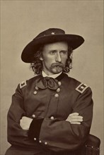 Major General George Armstrong Custer, Portrait in Uniform, Union Army, USA, by Alexander Gardner, 1865