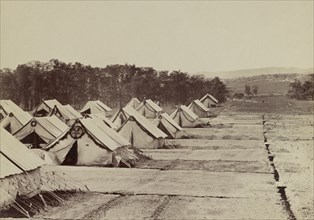 Tents of General Hospital, Camp Letterman, Gettysburg, Pennsylvania, USA, August 1863