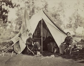 Captain Thomas Alexander, 80th New York Infantry, Culpeper, Virginia, USA, by Timothy H. O'Sullivan, September 1863
