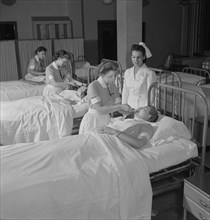 Student Nurses Practicing Techniques on One Another, Fritz Henle for Office of War Information, November 1942