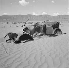 Abandoned Car Relic on Farm destroyed by Wind Erosion, Idaho, USA, Wilbur Staats for Farm Security Administration, March 1937