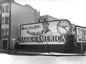 Bank of America Victory Bond Billboard, San Francisco, California, USA, Ann Rosener for Office of War Information, May 1943