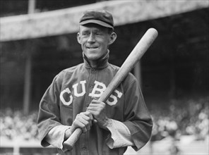 Johnny Evers, Major League Baseball Player, Chicago Cubs, USA, Portrait taken at Polo Grounds, New York City, New York, USA, Bain News Service, July 1913