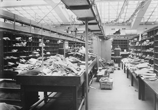 Unsorted Mail at General Post Office, New York City, New York, USA, Bain News Service, 1914