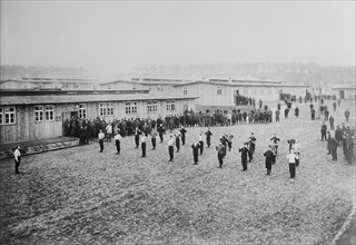 Prisoners Exercising at Prisoner of War Camp, Wünsdorf, Zossen, Germany, Bain News Service, 1915
