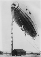 R 33 Airship at Mooring Mast, Bain News Service, 1921