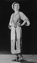 Actress Lilyan Tashman, Fashion Portrait in Canton Crepe Dress, Bain News Service, 1920
