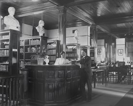Library Interior, Tuskegee Institute, Tuskegee, Alabama, USA, by Frances Benjamin Johnson, 1906
