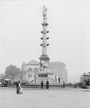Columbus Monument, New York City, New York, USA, Detroit Publishing Company, 1900
