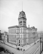 City Hall, Louisville, Kentucky, USA, Detroit Publishing, Company, 1906