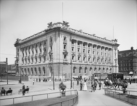 Federal Building and Post Office, Cleveland, Ohio, USA, Detroit Publishing Company, 1910