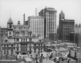 Cityscape, Pittsburgh, Pennsylvania, USA, Detroit Publishing Company, 1910