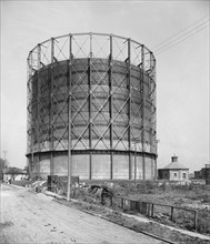 Gas Tank, Detroit City Gas Company, Detroit, Michigan, USA, Detroit Publishing Company, 1900
