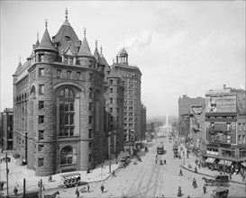 Niagara Street, Buffalo, New York, USA, Detroit Publishing Company, 1908