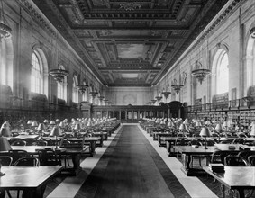 Main Reading Room, New York Public Library Main Branch, New York City, New York, USA, Detroit Publishing Company, early 1910's
