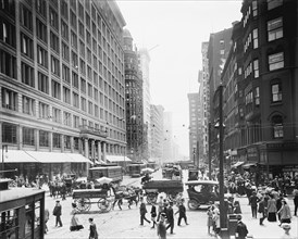 State Street & Marshall Fields, Chicago, Illinois, USA, Detroit Publishing Company, 1910