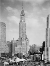 Chrysler Building, New York City, New York, USA, Detroit Publishing Company, 1930