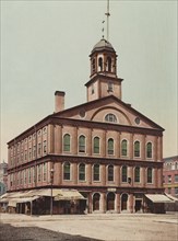 Faneuil Hall, Boston, Massachusetts, USA, Photochrome Print, Detroit Publishing Company, 1900