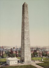 Bunker Hill Monument, Boston, Massachusetts, USA, Photochrome Print, Detroit Publishing Company, 1900