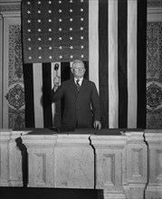 John Nance Garner, Speaker of the United States House of Representatives, Portrait with Gavel, Washington DC, USA, Harris & Ewing, December 1931