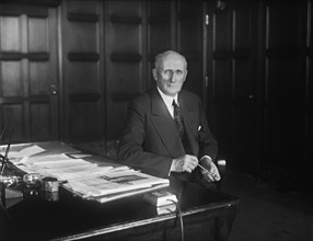 Robert P. Lamont, U.S. Secretary of Commerce during the Great Depression, Portrait at his Desk, Washington DC, USA, Harris & Ewing, 1931