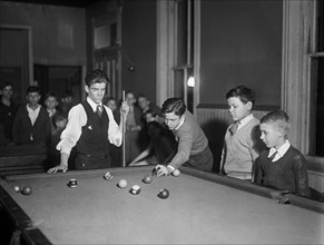 Boys Playing Billiards, Harris & Ewing, 1931