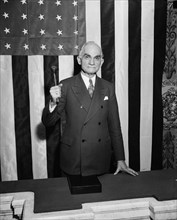 Joseph Byrns, Speaker of the United States House of Representatives, Portrait with Gavel, Washington DC, USA, Harris & Ewing, December 1935