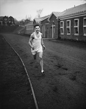 Man Running on Track, Harris & Ewing, 1936
