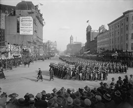 Inauguration Parade for U.S. President Woodrow Wilson, Pennsylvania Avenue, Washington DC, USA, Harris & Ewing, March 5, 1917