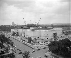 Construction of National Gallery of Art, Washington DC, USA, Harris & Ewing, 1939