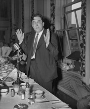 Wendell Willkie, Soon-to-be Republican Nominee for President, Addressing National Press Club, Washington DC, USA, Harris & Ewing, June 1940