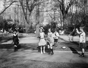 Girls Jumping Rope in Park, Harris & Ewing, 1920