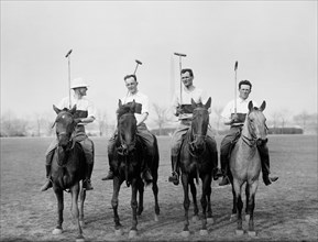 Four Male Polo Players, Harris & Ewing, 1915