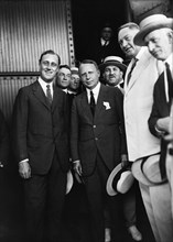 Franklin Roosevelt (left), with James Cox (right), Democratic Nominee for President, at Campaign Appearance, Washington DC, USA, Harris & Ewing, 1920