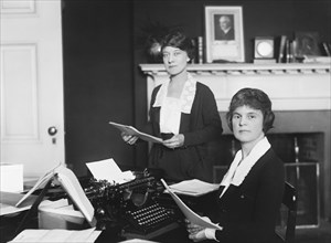 Two Female Office Workers, Washington DC, USA, Harris & Ewing, 1921