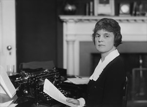 Woman Working in Office, Washington DC, USA, Harris & Ewing, 1921