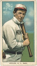 Willie Keeler, Baseball Player, New York Highlanders, Portrait, Baseball Card, 1910