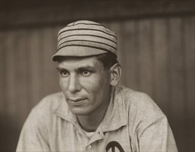 Chief Bender, Major League Baseball Player, Philadelphia Athletics, Head and Shoulders Portrait by Paul Thompson, 1911