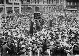 Anarchist Meeting, Union Square, New York City, New York, USA, Bain News Service, May 1, 1914