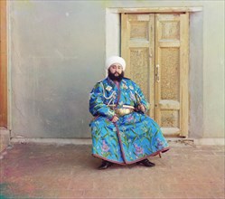 Mohammed Alim Khan, Emir of Bukhara, Portrait, Prokudin-Gorskii Collection, 1911