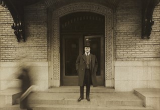 Theodore Roosevelt, Portrait Standing in front of Doorway, Harris & Ewing, 1918