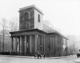 King's Chapel, Boston, Massachusetts, USA, Detroit Publishing Company, early 1900's
