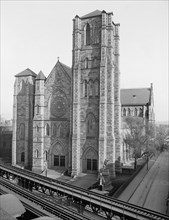Cathedral of the Holy Cross, Boston, Massachusetts, USA, Detroit Publishing Company, early 1900's