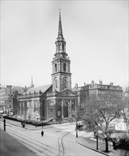 Arlington Street Church, Boston, Massachusetts, USA, Detroit Publishing Company, 1904