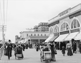 Boardwalk, Atlantic City, New Jersey, USA, Detroit Publishing Company, 1905