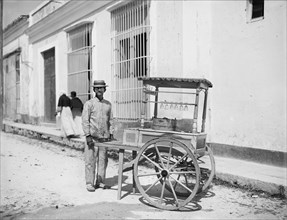 Ice Cream Vendor, Havana, Cuba, Detroit Publishing Company, 1900