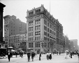 Street Scene, East 23rd Street and Fourth Avenue, New York City, New York, USA, Detroit Publishing Company, 1908